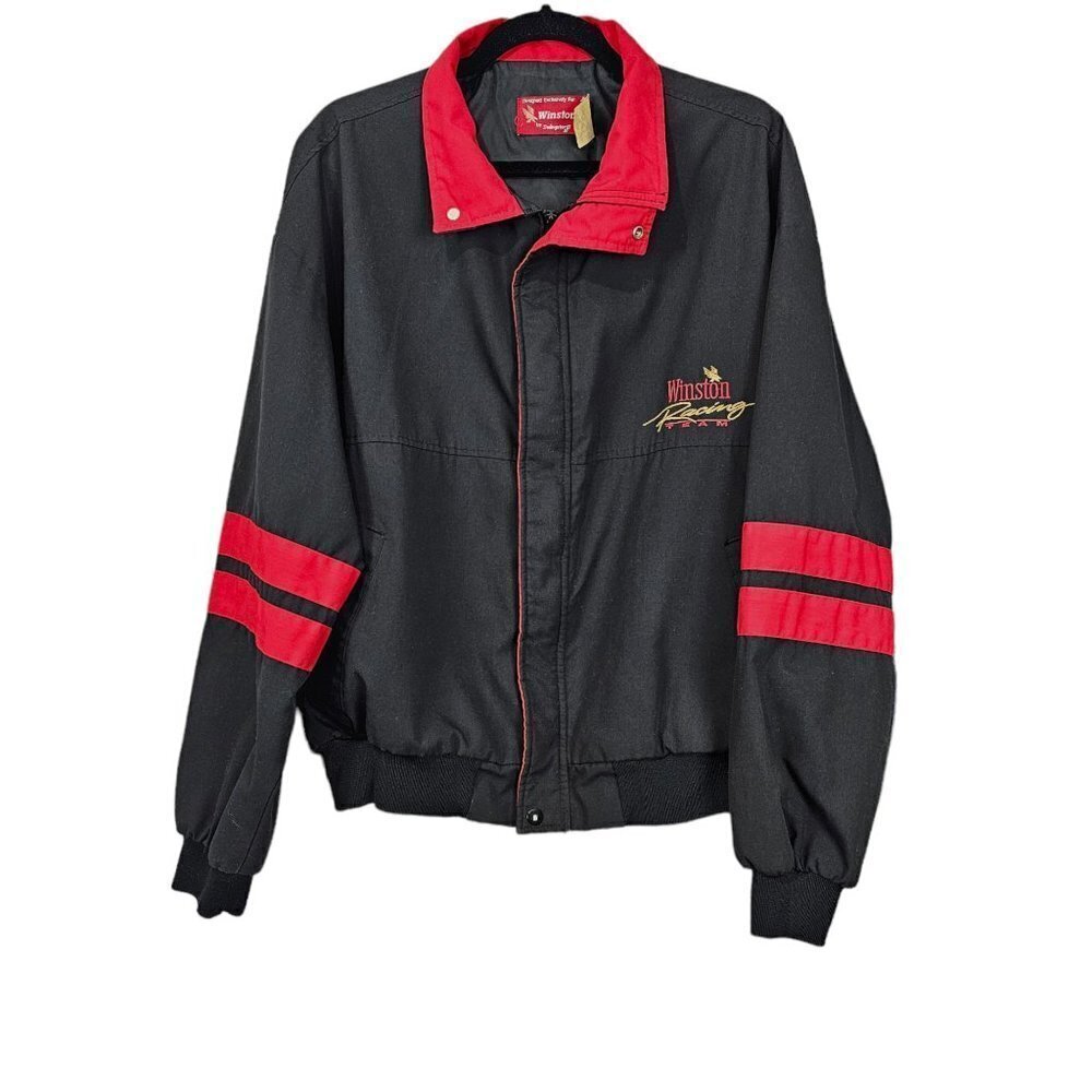 Winston Swingster Vintage Full Zip Up Nascar Racing Team Jacket